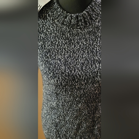 Zara Black& White Wool Blend Sweater Dress, Size Small. NWT - Picture 6 of 8